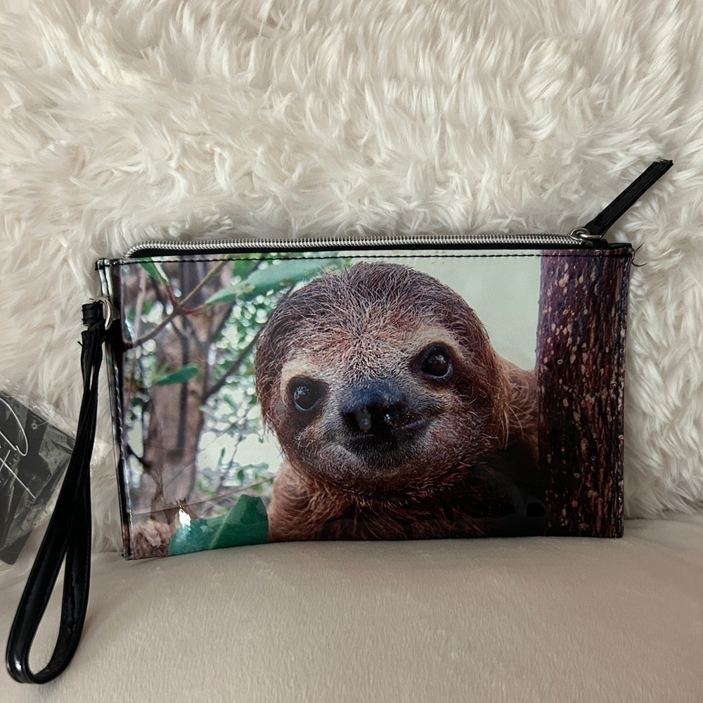 Chateau Sloth Cosmetic Bag - Brown and Green​​​​​ - Picture 9 of 9